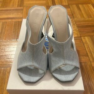 Judy Mazzotti Never Worn Denim Heels